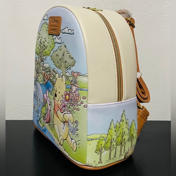 Loungefly Disney Winnie The Pooh Spring Scene Mini Backpack NWT - Picture 3 of 7